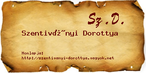 Szentiványi Dorottya névjegykártya
